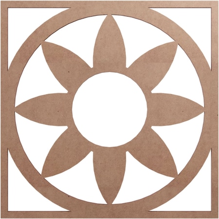 Ekena Millwork Blume Wood Fretwork Pierced Ceiling Medallion, Wood (Paint Grade), 16"OD x 5 1/2"ID x 3/8"T CMWP16X16X0375BLMF